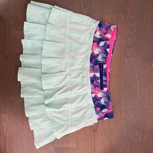 Ivivva by lululemon set the pace teal skirt
